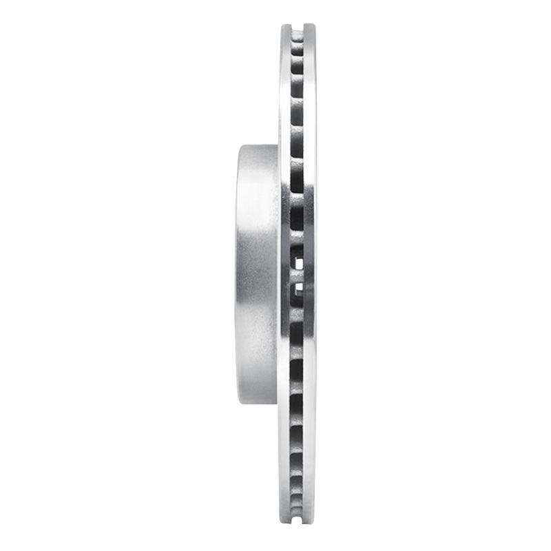 Mitsubishi I-MIEV Brake Rotor (1) - Front Right - R1 Concepts - Drilled & Slotted - Silver - `12-`17